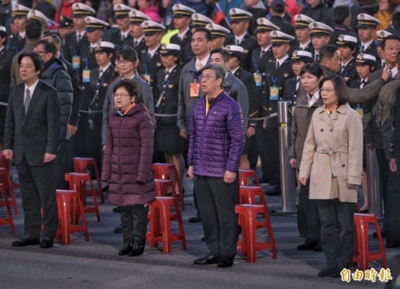 107年共同主辦「2018元旦總統府升旗典禮」